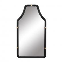 Varaluz 407MI08MBFG - Federal Case 22x40   Wall Mirror - Matte Black/French Gold