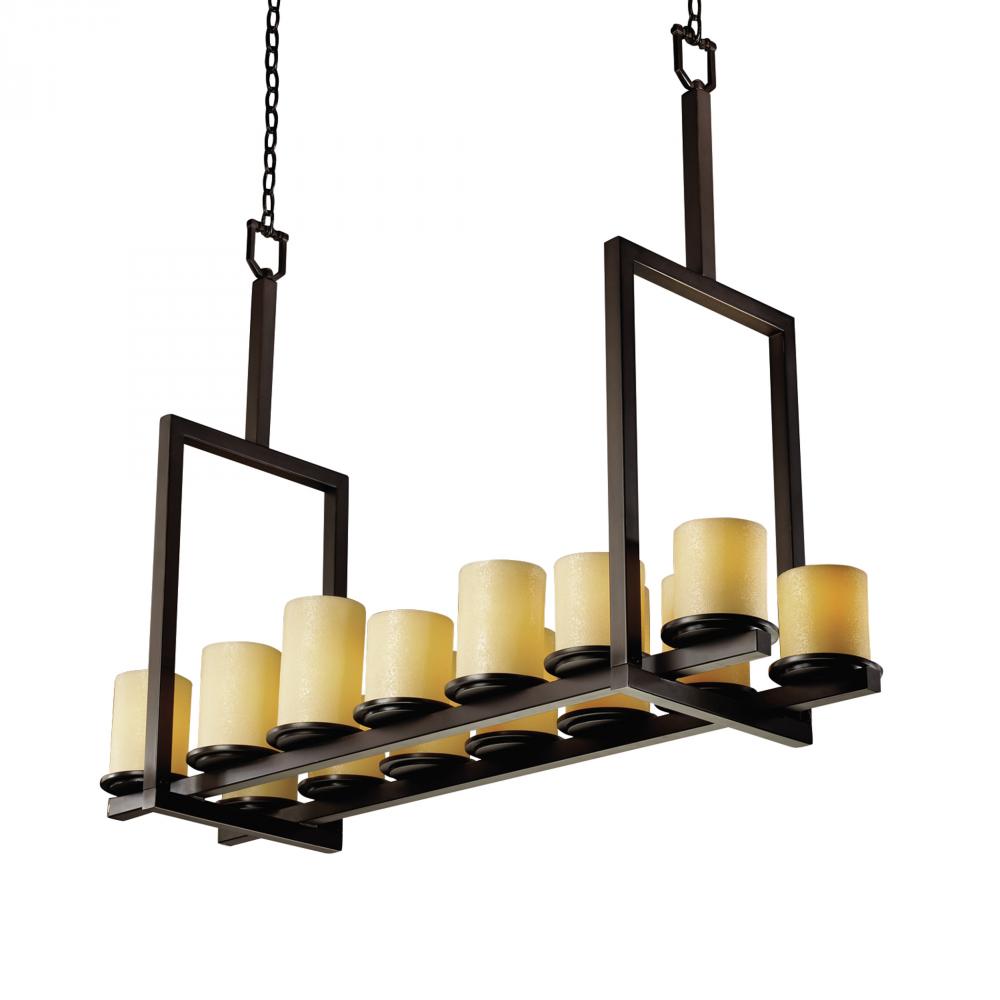 Dakota 14-Light Bridge LED Chandelier (Tall)