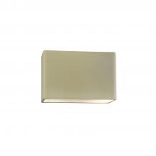 Justice Design Group CER-5640W-VAN - Small ADA Rectangle (Outdoor) Wall Sconce - Closed Top