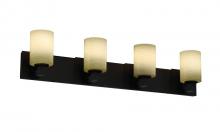 Justice Design Group FSN-8924-15-WEVE-NCKL - Modular 4-Light Bath Bar