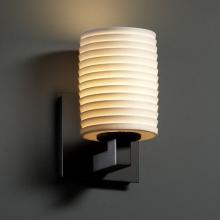 Justice Design Group POR-8921-10-PLET-MBLK - Modular 1-Light Wall Sconce