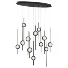 Eurofase 39466-013 - BARLETTA,12LT LED CHAND, BLK