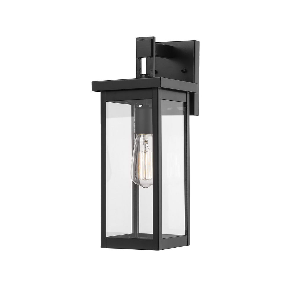 Barkeley 1-Light Outdoor Wall Sconce Powder Coated Black